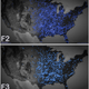 Illustration for article titled Six decades of U.S. tornadoes visualized in one stunning map